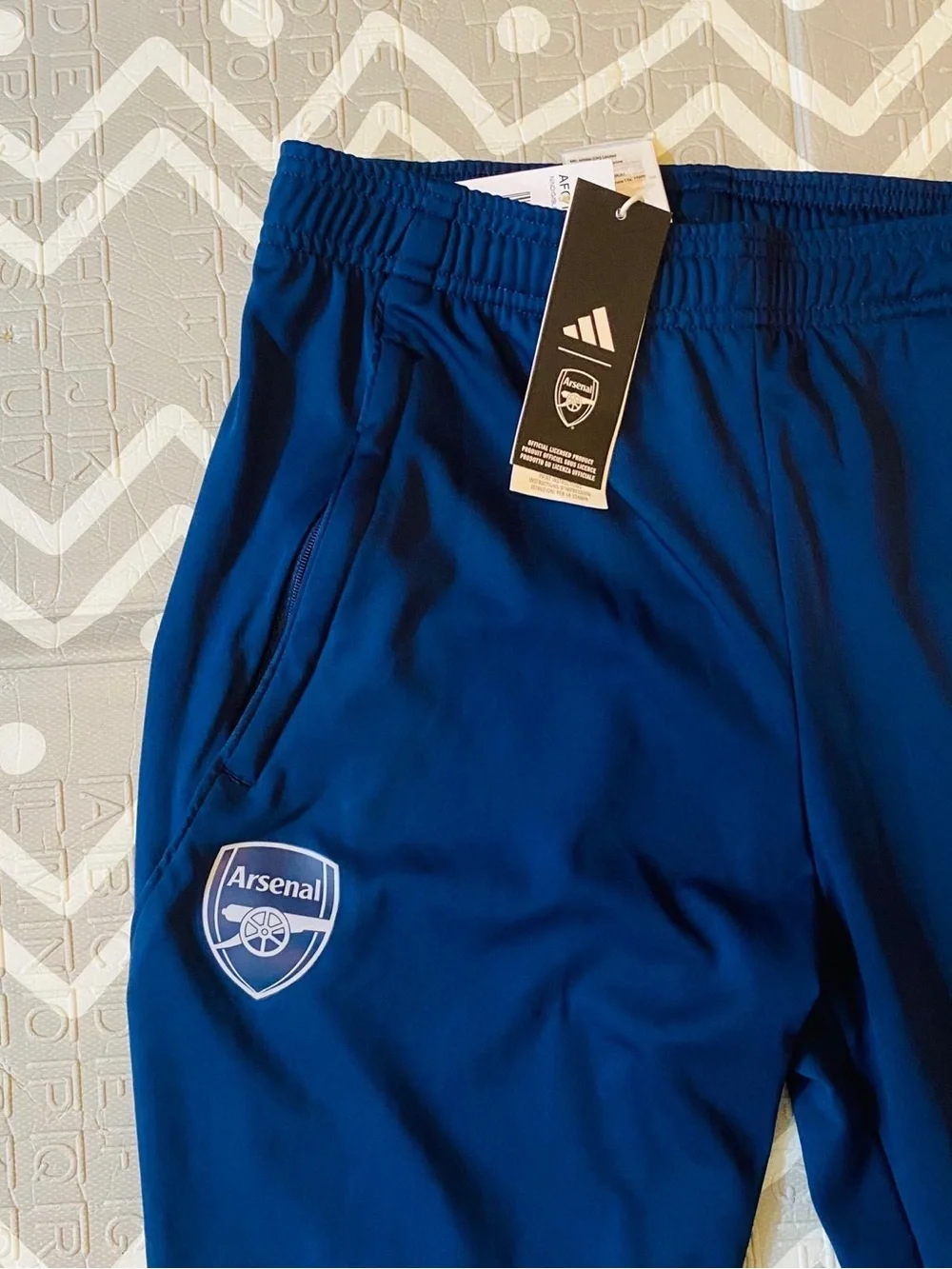 Vintage retro adidas arsenal Madrid training running soccer track pants M $90